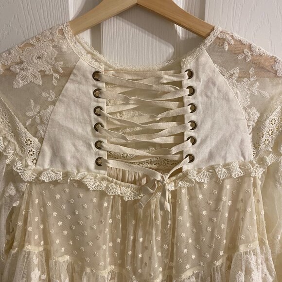 Free People SPELL & THE GYPSY Dawn Lace Mini Playdress - Picture 9 of 16